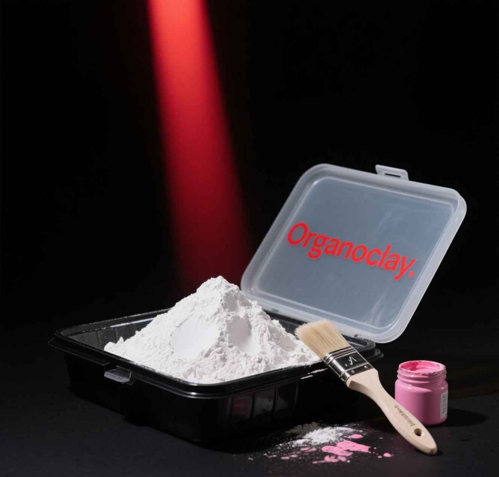 Organoclay in paper coating