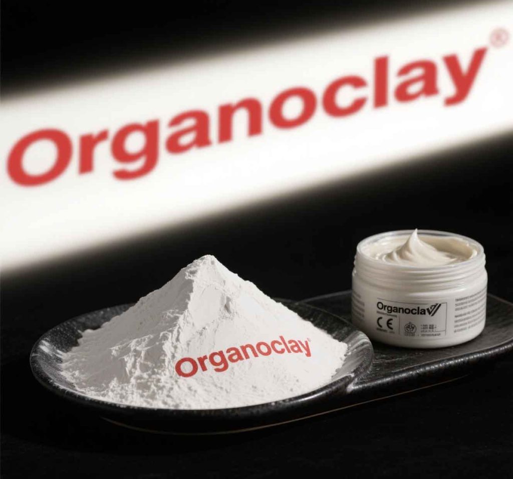 Organoclay low-shear mud plant use