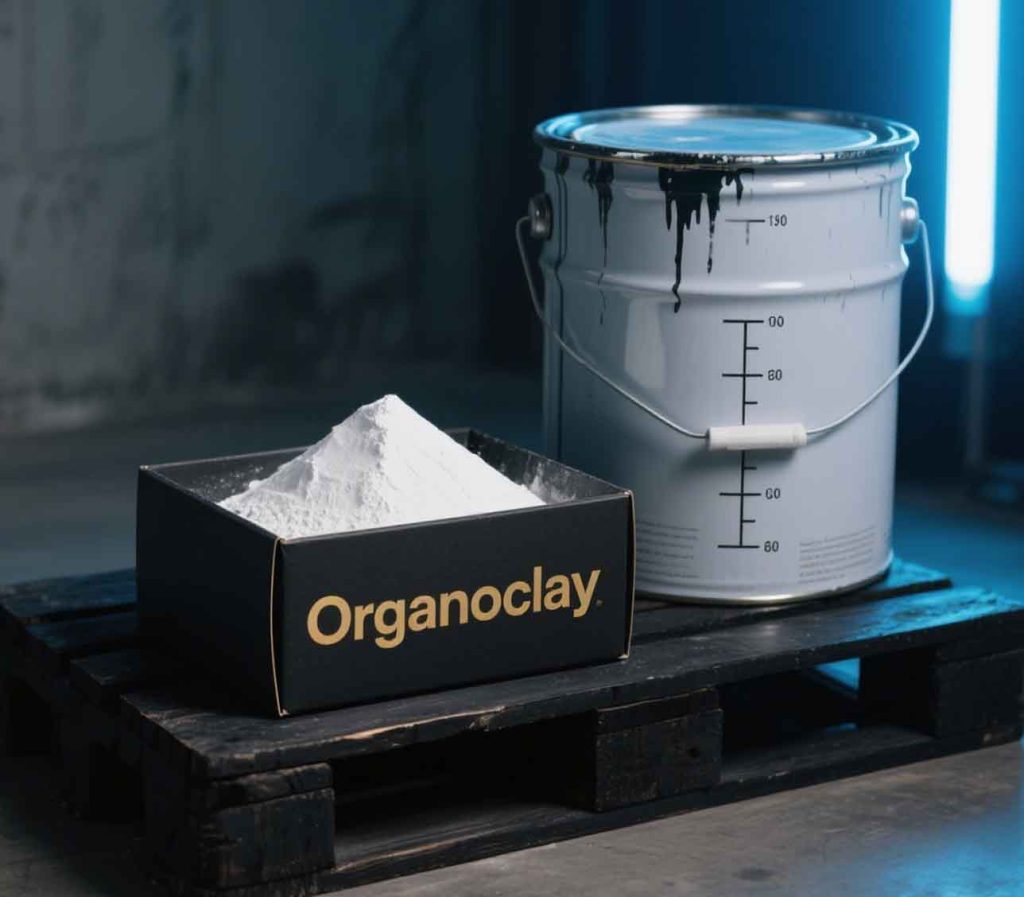 Organoclay easy dispersing