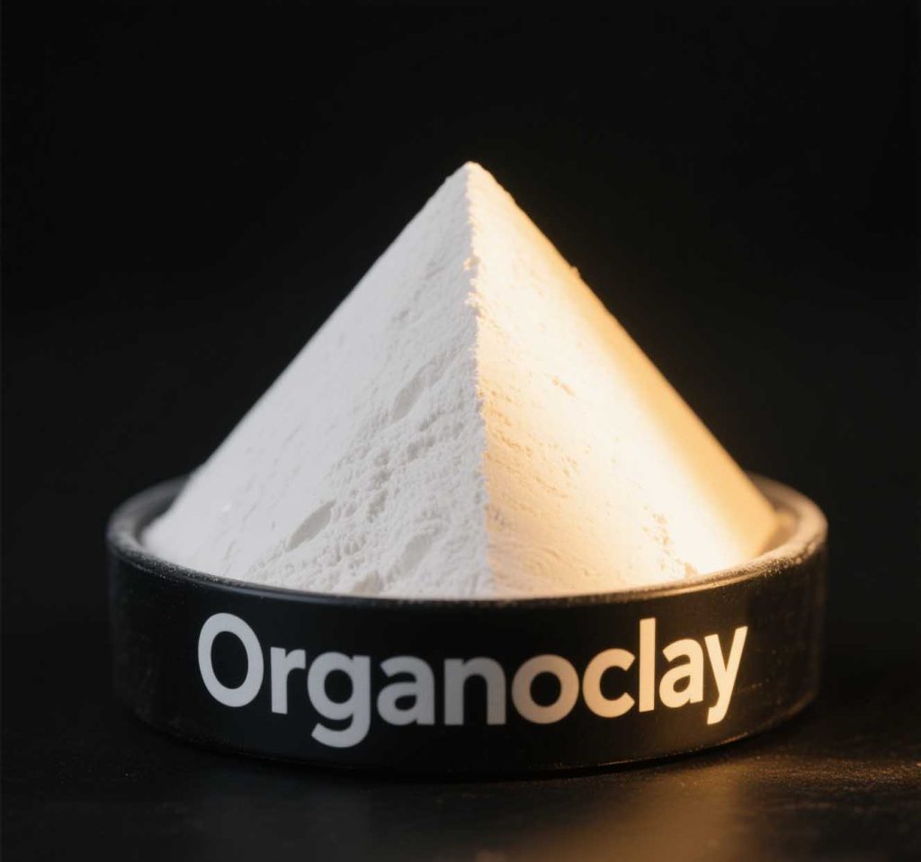 Organoclay rapid yielding