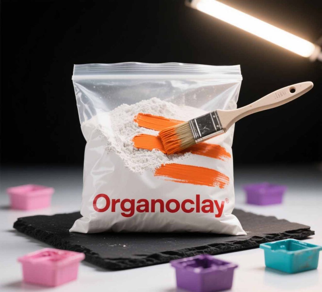 Organoclay for emulsifying