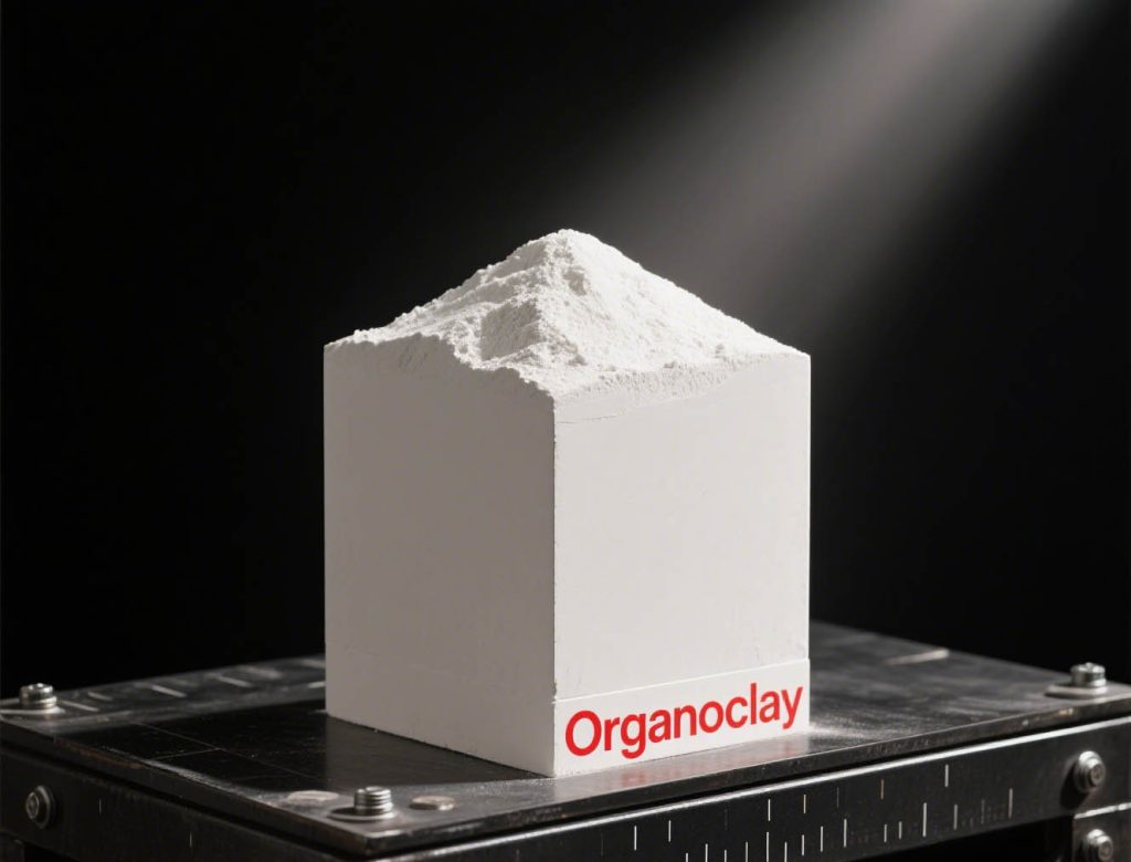 Organoclay oil-based mud gel strength