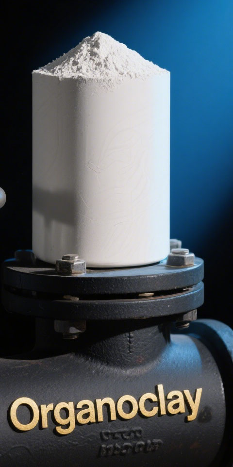 Organoclay usage method