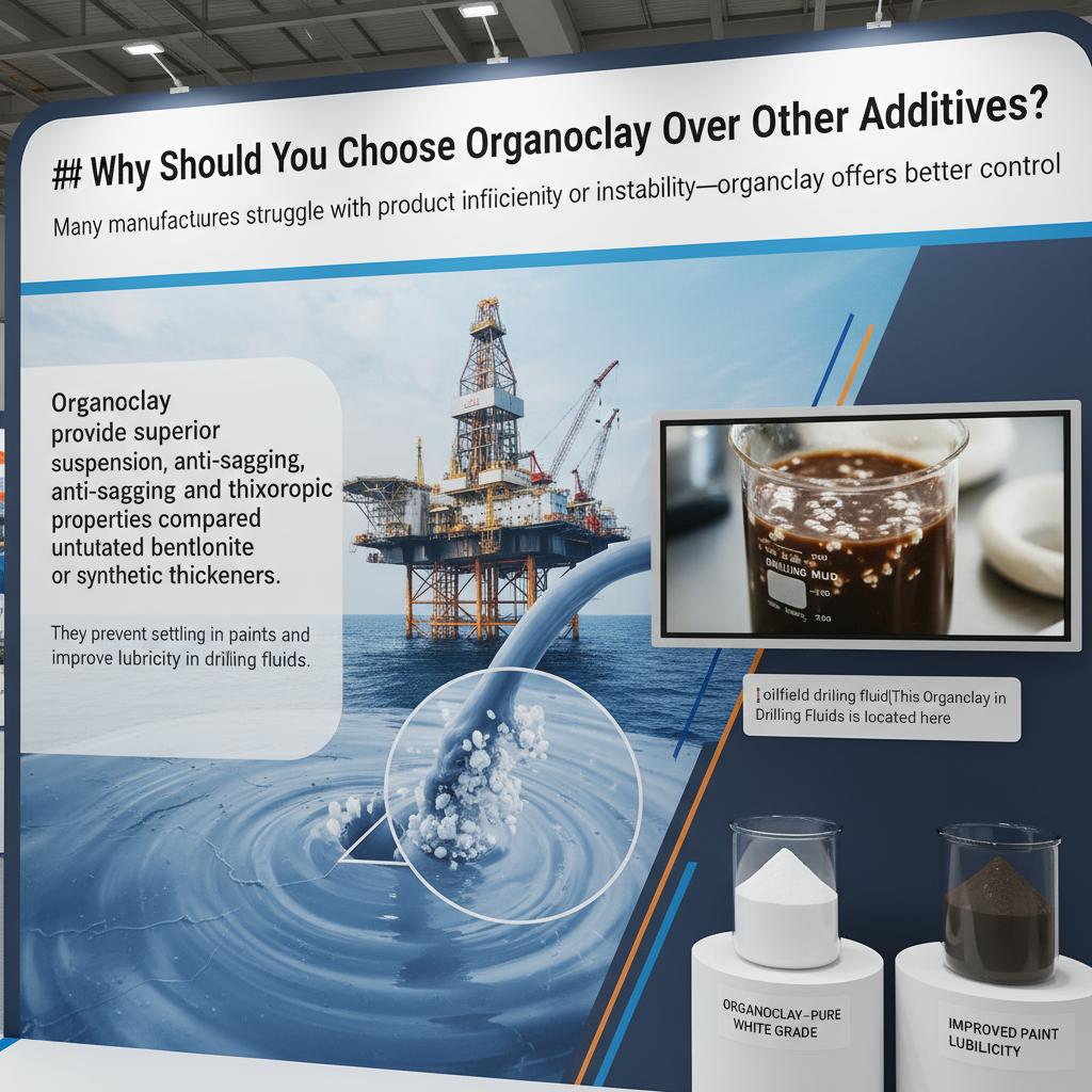 Organoclay applications in industrial products